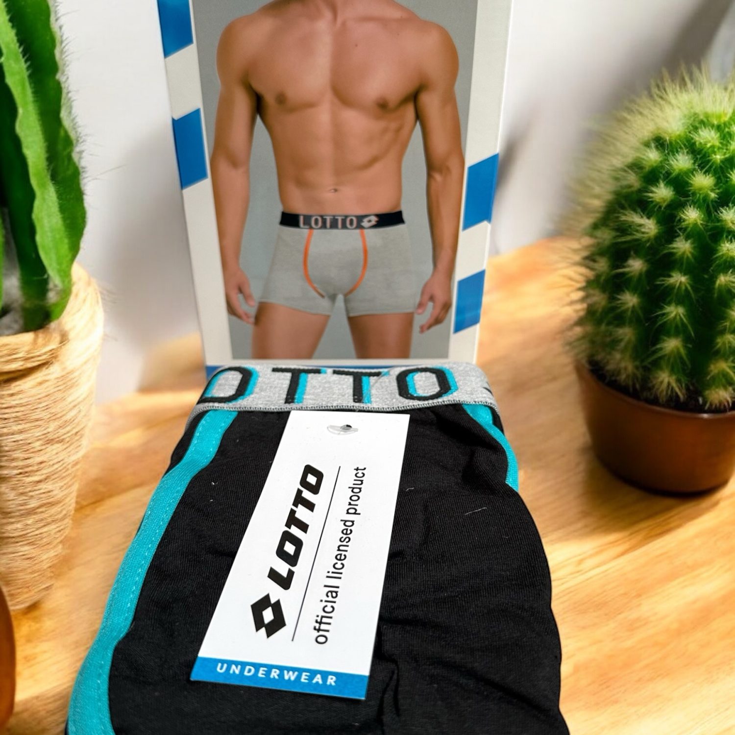 Boxer Uomo LOTTO, Boxer in cotone Bielastico